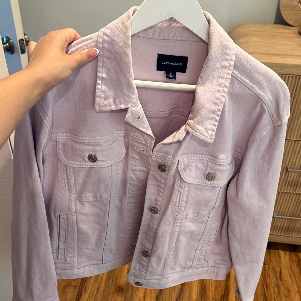 J. Crew Women's Light Pink Jean Jacket